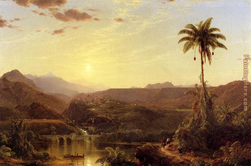 The Cordilleras Sunrise painting - Frederic Edwin Church The Cordilleras Sunrise art painting
